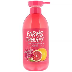 DOORI COSMETICS FARMS THERAPY Sparkling Body Wash for Smooth and Shine Grapefruit Гель для душа Грейпфрут, 700ml.